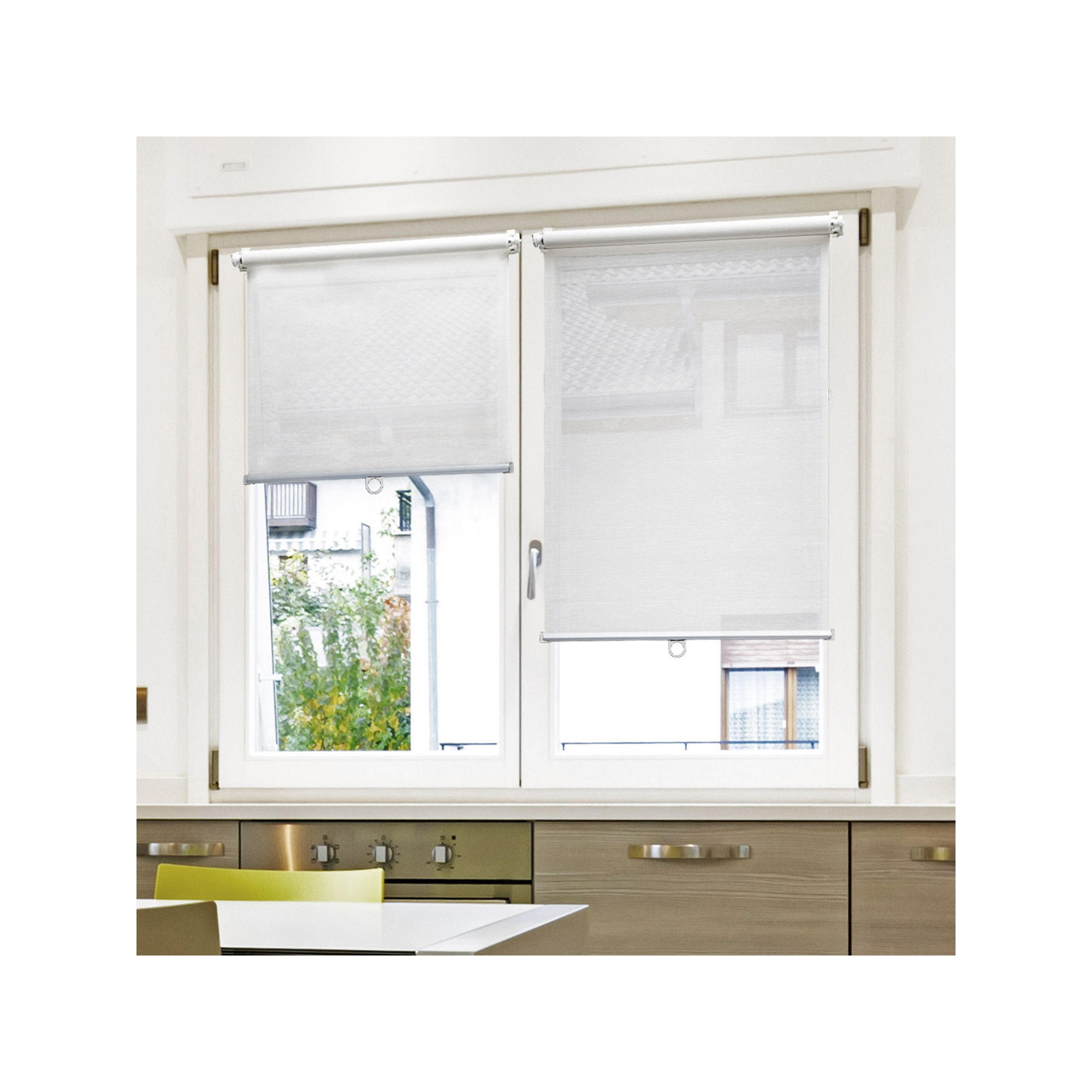 de 2 Fixations sans percer à serrer pour Store sur fenêtre avec aération -  Transparent - Transparent : : Cuisine et Maison